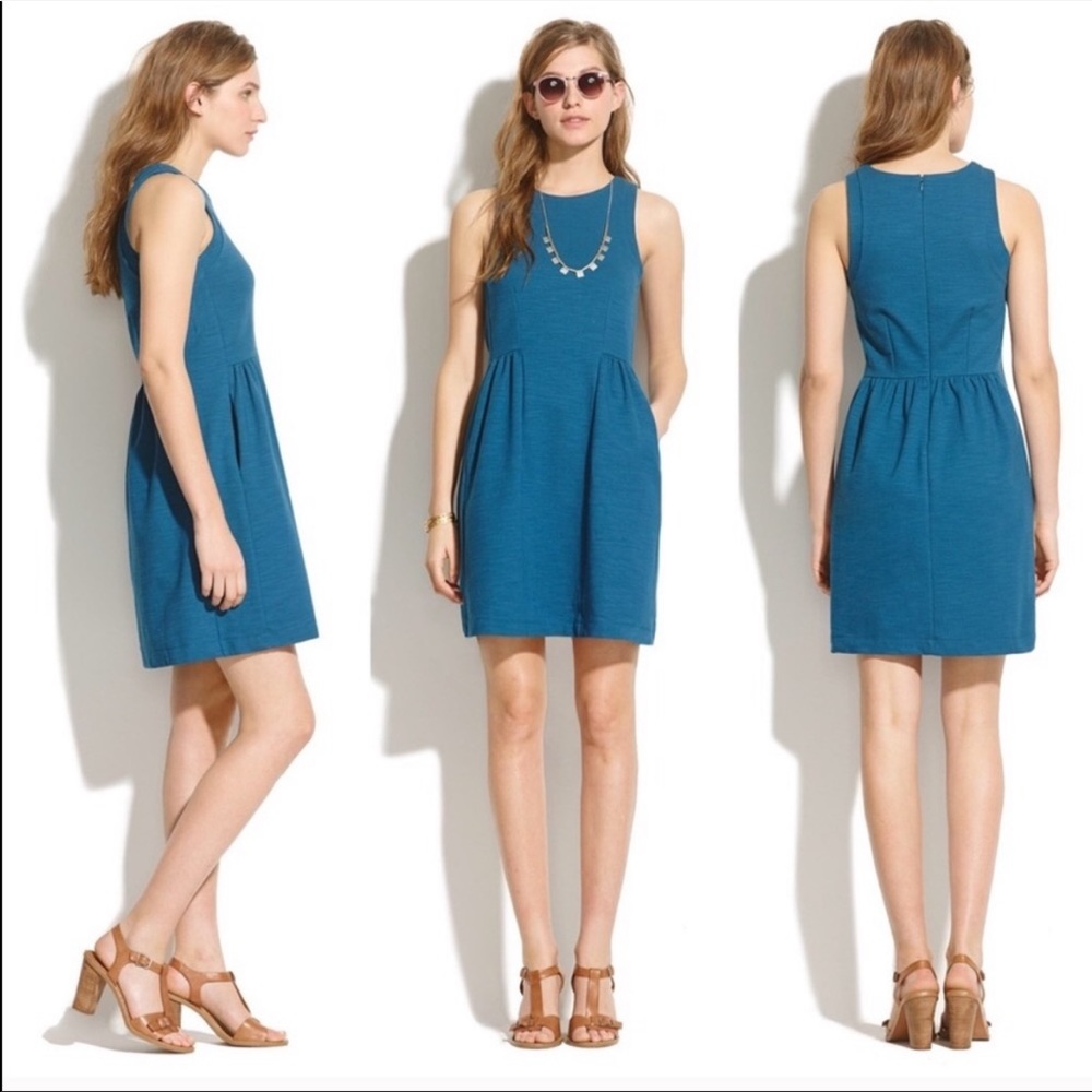 Madewell keynote dress blue medium pockets
